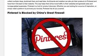 How to Access Pinterest in China