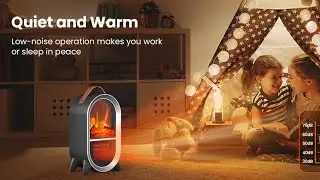 Small Space Heater for Indoor Use, 1500W/750W Portable Electric