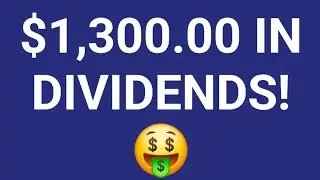 Over $1,300.00 in dividends so far in August! $49,000.00 portfolio 💸💰