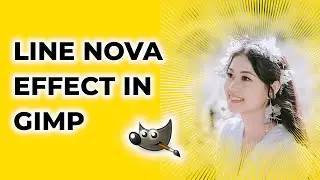 How to Apply the Line Nova Effect in GIMP