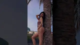 🌴Our beautiful model Deni on the beach 