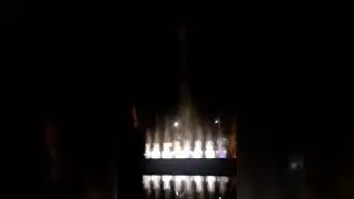 Dancing water fountain by music