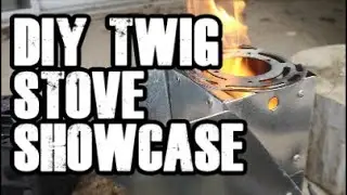 DIY Twig Stove Showcase | DIY Rocket Stove Burn Test