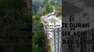 🌆 Gökyüzüne Yolculuk: Dünyanın En Yüksek Dış Mekan  Bailong Asansörü ile Keşfe Çıkın! 🚀#shorts