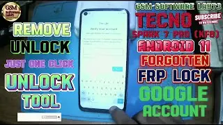 Tecno Spark 7 Pro Frp Unlock|Android 11|TECNO KF8 Spark 7 Pro FRP🔓 Reset done by unlock tool
