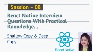 Shallow copy & Deep Copy in react in Hindi #reactnativetutorial #javascript #reactnative #interview