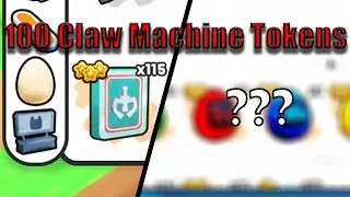 Using 100 Claw Machine Tokens And I Got _____ | Roblox Pet Simulator 99