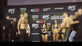Strickland gets inside Dricus du plessis's head UFC 297 weigh in