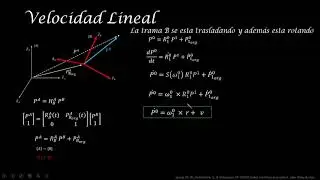 Velocidad Lineal en tramas rotando y trasladando