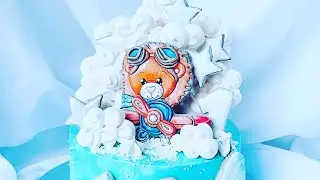 ☁️Оформление торта на годик мальчику☁️Торт на годик☁️Торт на первый юбилей