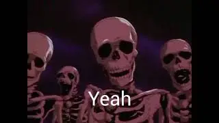 Skeleton Roasting Jellybean Meme