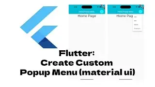 🔴 Flutter Create Custom Popup Menu (material ui)