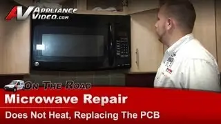 GE Microwave Repair - Does Not Heat Replacing the Pcb - Main Power Board