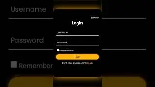 Creating Gradient SignUp & LogIn Form in #html #css #javascript | #shorts #ytshortsindia #ytshorts