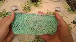Воздушный  ажурный узор  со схемой.
