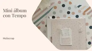 Mini álbum con ventana y encuadernación diferente😜+Tempo de Dunaon scrapbook ♥️♥️♥️♥️♥️
