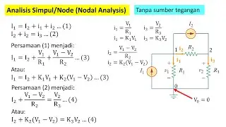 Analisis Simpul/Node (Nodal Analysis) | part 1