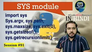 Python sys Module | Command-line Arguments, Recursion Limit & More | Python in Hindi #91