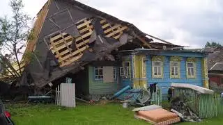 Прогулка до соседней деревни, рассказываю про ураган и музей паровозов.