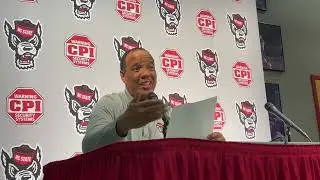 NC State's coach Kevin Keatts after Lees-McRae exhibition win