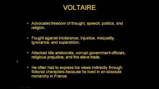 6 Enlightenment Thinkers - Voltaire