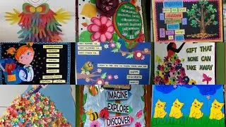 Pre School Bulletin board decoration ideas/Classroom board decoration idea/lesson board Idea