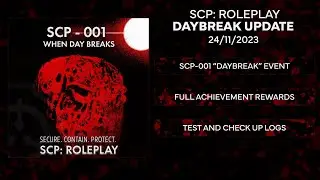 SCP: Roleplay | Daybreak Update