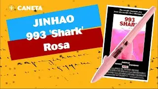Caneta Tinta Permanente  Jinhao 993 'Shark' Pink. Alegria Todo o Dia!
