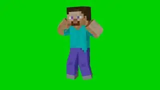 Minecraft Steven Dancing Copyright Free Green Screen/Chroma Key
