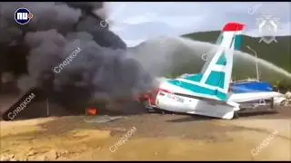 АВИАКАТАСТРОФА АН-24 В НИЖНЕАНГАРСКЕ 27.6.2019!!!!! КАДРЫ КРУШЕНИЯ ИЗНУТРИ!!!! AH-24 CRASHLANDING!!!