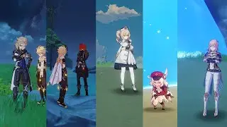 Character's conchs, location and voice lines (Genshin Impact)| Sub Esp