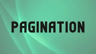 How to Configure the Pagination in your Website