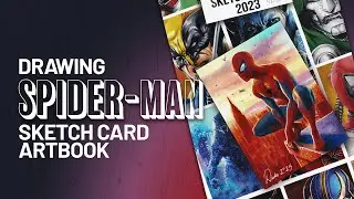 Drawing Spider-Man for Sketch Card Artbook Custom Cover | Limited Edition Art Book