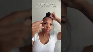 Quick + Simple hairstyle #naturalhairstyles #naturalhair #curlyhair #protectivestyles #braids