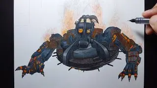 how to draw mini astro juggernaut destroyed in skibidi toilet 75