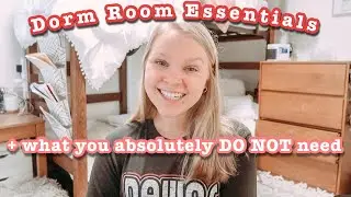 Dorm Room Essentials + NON-ESSENTIALS // what you need + don't need