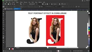 HOW TO CREATE TEXT PORTRAIT EFFECT IN CORELDRAW | CORELDRAW TUTORIALS | DOCTOR DESIGN