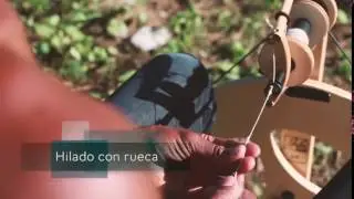 Hilado artesanal con rueca