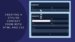 Creating a Stylish Contact Form with HTML and CSS