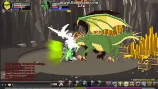 Aqw GreenDragon Boss Solo With Ungodly Reavers!