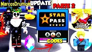 RAPIDO!! UPDATE PARTE 2.0 E FINALMENTE VAI MUDAR! O STAR PASS COM NOVOS CODES ALL STAR TOWER DEFENSE