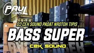 DJ CEK SOUND MANTAP BASS SPESIAL PADAT | PAUL CANS 2024