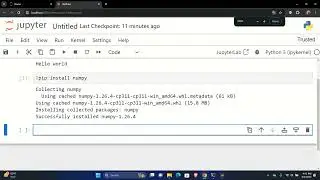 How to install packages in Jupyter Notebook in Hindi