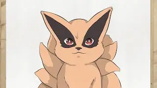 Cómo Dibujar a KURAMA el ZORRO DE NUEVE COLAS 🦊🔥 | Naruto | Tutorial Paso a Paso | Primo Dibujos