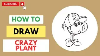 HOW TO DRAW CRAZY PLANT - EASY PLANT CHARACTER SKETCH
