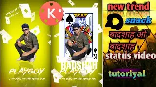Badshah o Badshah new status video with kinmaster  ||Tarzanpro  ||