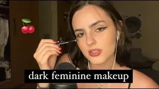 TUTORIAL DARK FEMININE MAKEUP (asmr não intencional)