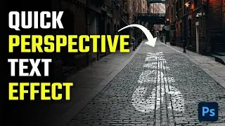 Quick Perspective Text Effect In Photoshop - Photoshop Tutorial