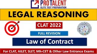 REVISION FOR CLAT 2022 - LAW OF CONTRACTS I Only One Session Complete Revision I ProTalent