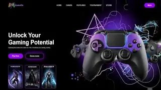 How to Create Game Website Using HTML & CSS | Fast Code
